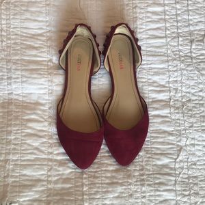 Just Fab maroon flats